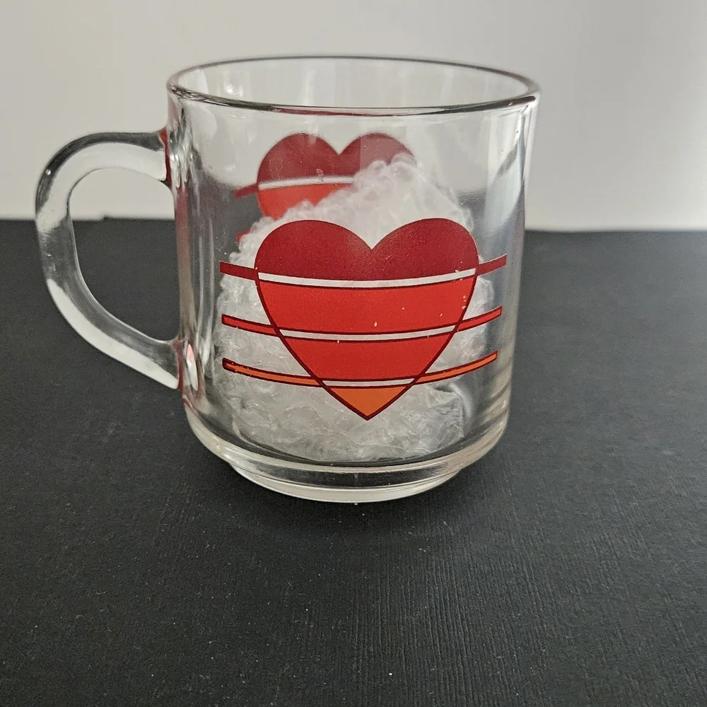 Vintage Luminarc Heart Mug